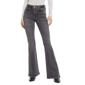 FRAME Le One Flare Women 2 Hughes Wash High Rise LOF631 Flared Jeans